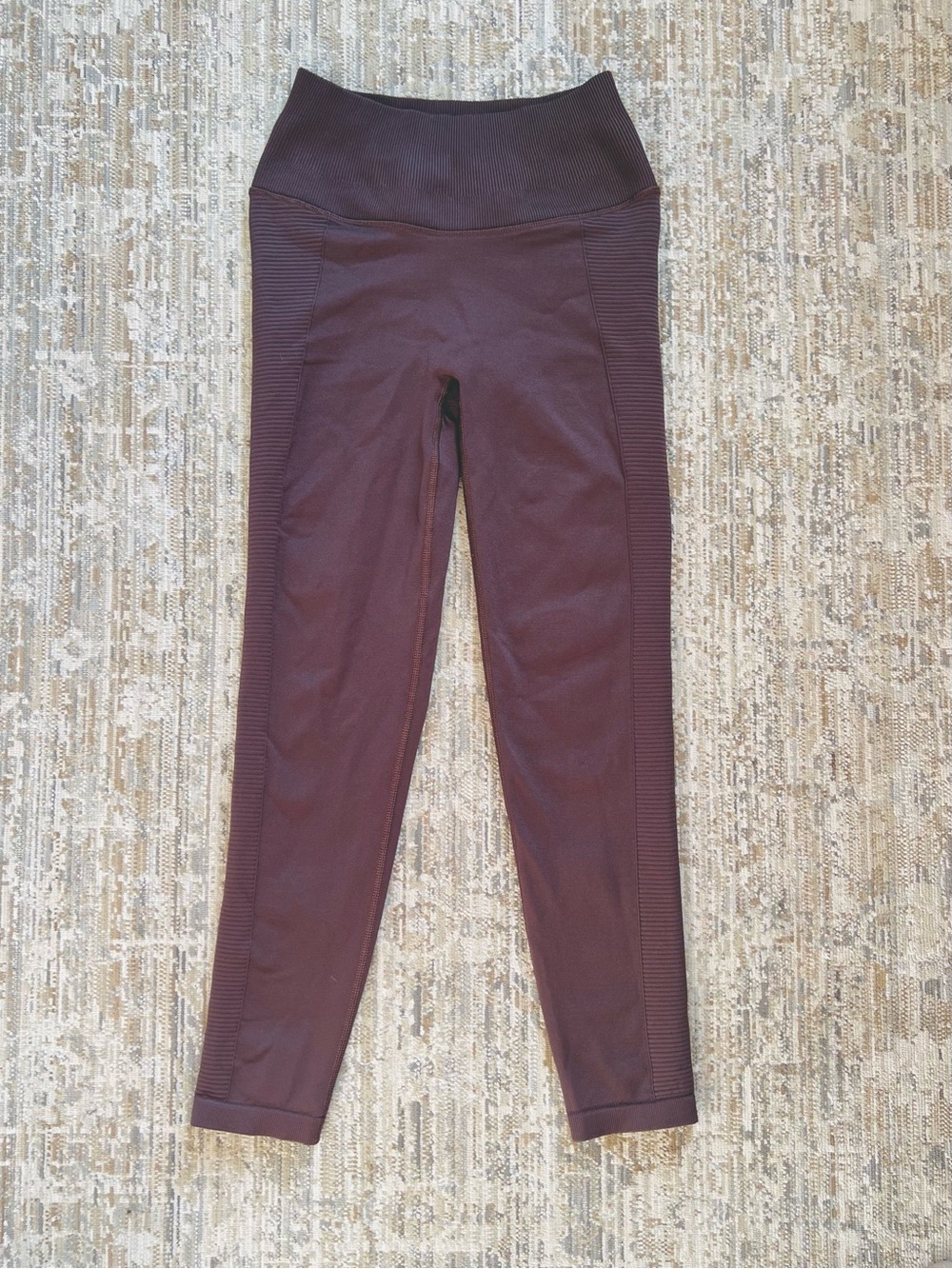 Aerie Offline 7/8 High-Waist Ribbed Leggings - Brown